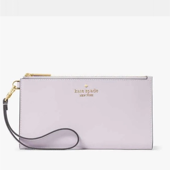 New Kate Spade Madison Double Zip Wristlet. Light Pink. Saffiano Leather